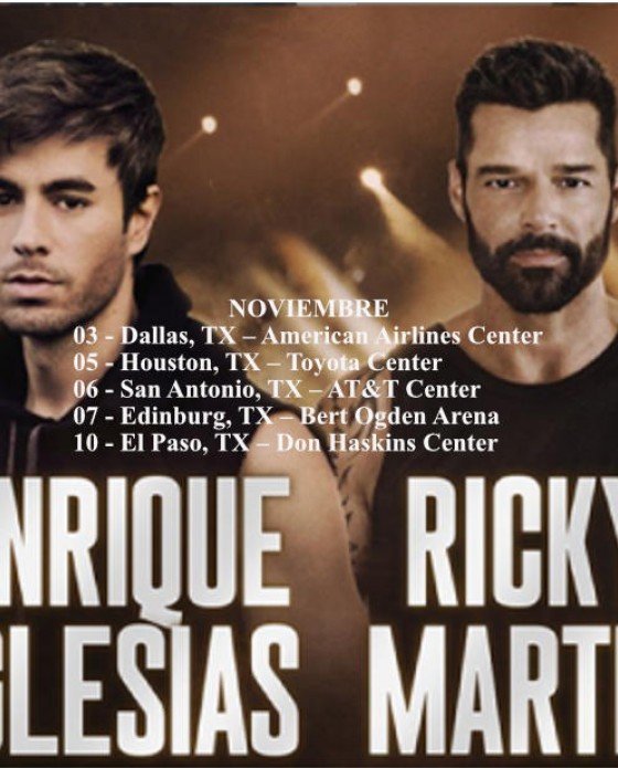Cartel de "ENRIQUE IGLESIAS & RICKY MARTIN LIVE"
